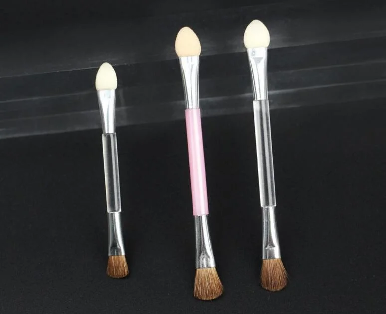 China Supplier Cosmetics Beauty Tool Duo End Applicator Compact Brush