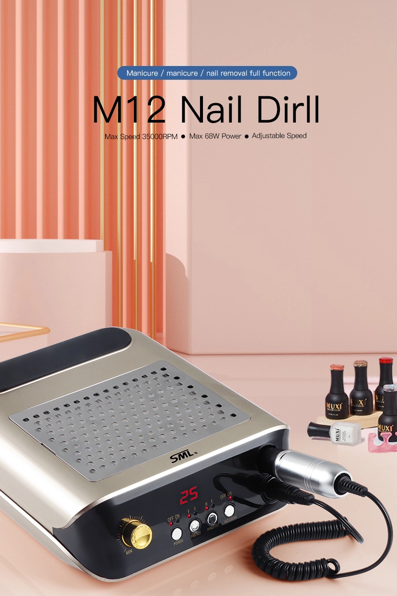 Wholesale Professional Pedicure Polisher Tools Nail Art Machine Manicure Electric Nail Drill with Dust Collector