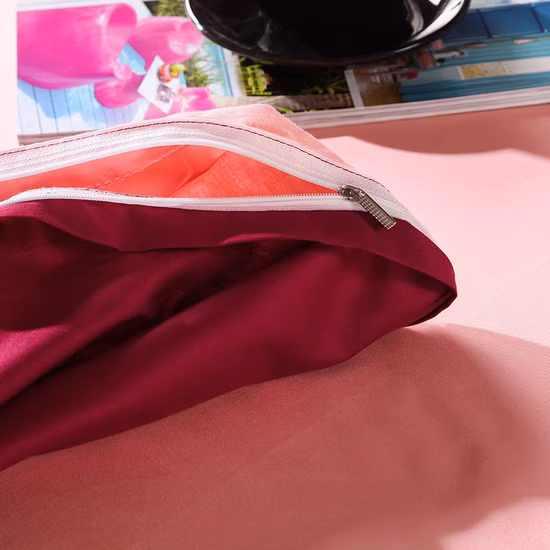 Produit de literie en coton uni de couleur unie