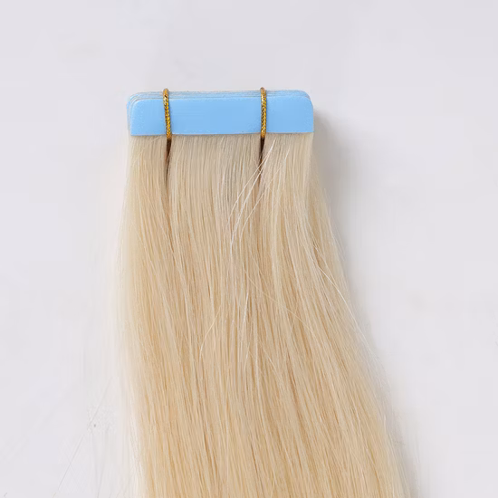 Tape Hair in Human Remy Hair Salon Double Drawn Hair Peau Trame Balayage Cheveux Raides