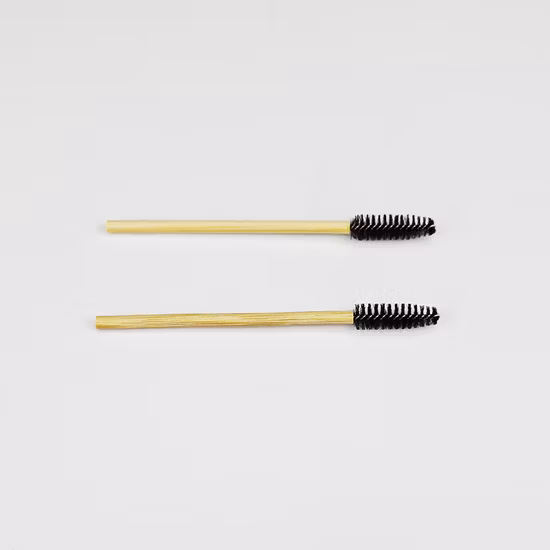 Brosses à cils jetables en bâton de bambou avec manche en bambou respectueux de l'environnement